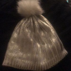 White and silver hat